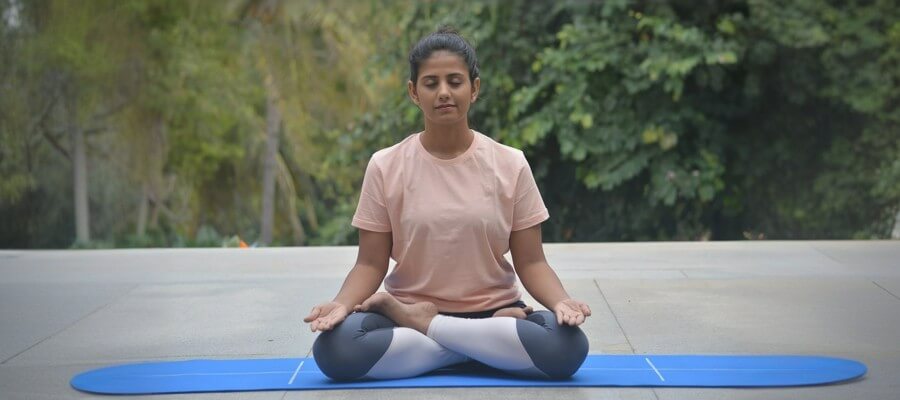 Padmasana lotus pose - inline