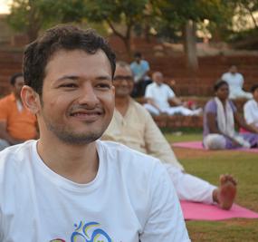 Smiling face - Aman Buddhiraj in Amphitheatre