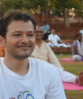 Smiling face - Aman Buddhiraj in Amphitheatre