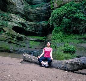 meditation for environment Girl Meditates in a forest